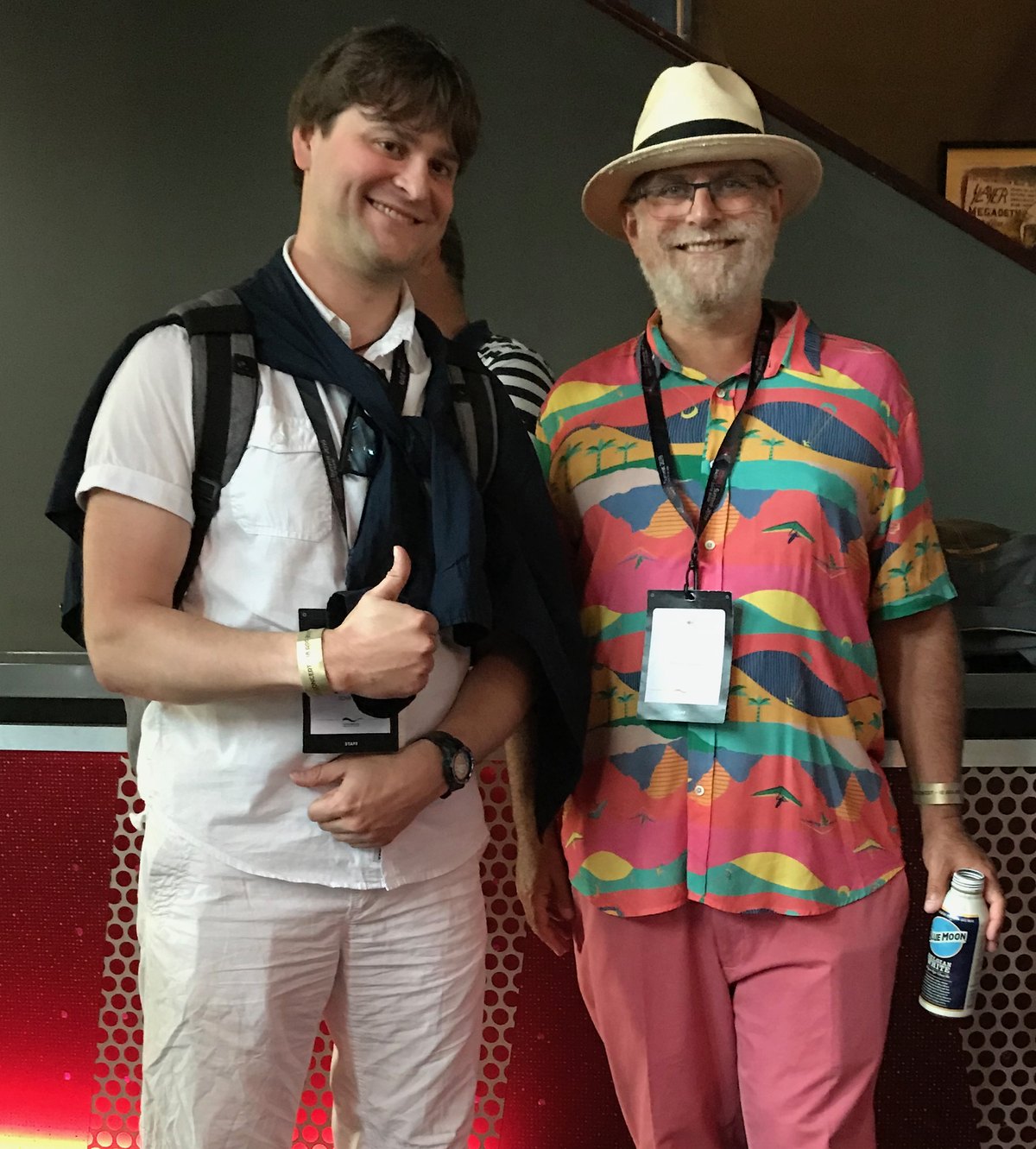 Alex Nemish with Phil Wadler at the IOHK Summit 2019